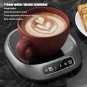 1PCS Coffee Mug Warmer, Mug Warmer, Coffee Cup Warmer, USB Rechargeable Mug Warmer, Electric Coffee Cup Warmer Screen Touch for Desk, Kitchen, Travel