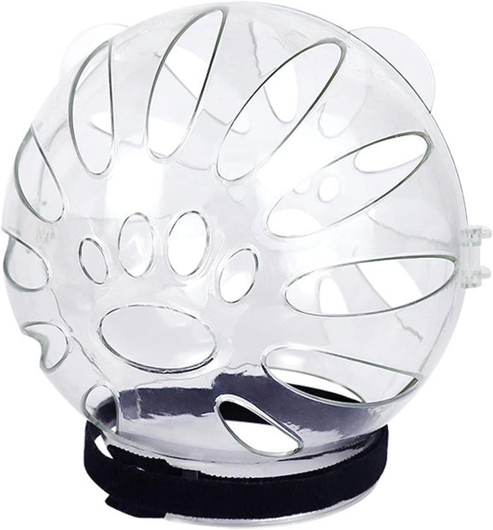 Pet Recovery Space Helmet Anti-Lick/Anti-Bite Head-Cover Breathable- Helmet Grooming Help Supplies Muzzles for Biting (Small)