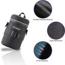 Camera Lens Case Lens Bag Compatible (4.13" x 7.28"(Nylon, Black))