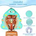 Mambobaby Non-Inflatable Baby Pool Float with Tail and Canopy UPF 50+ Sun Protection No Flip Over Infant Swim Float Skin-Friendly Mambo Float Swim Trainer Solid Baby Swimming Ring, adjustable