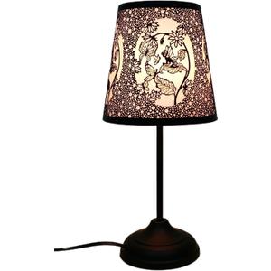 Flower Fairy Touch Lamp with Dimmable Touch Switch,Black Metal Cutout Shade, Flower Fairy Decoration Desk Lamp
