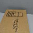 Laiensia 5-Tier Entryway Coat Rack, Coat and Shoe Rack, Entryway Bench Storage Organizer with 8 Hooks for Bedroom, Hallway, Office, White