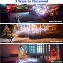 2025 MuliVid Christmas Projector Lights Outdoor, Double Head Snowfall LED Lights Waterproof, Outdoor Christmas Snowflake Projector Light for Xmas Holiday Party, Patio, Garden Decoration