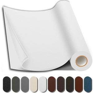 Leather Repair Patch, 35X79 Inch Repair Patch Self Adhesive Waterproof, DIY Large Vinyl Patches for Couches, Furniture, Kitchen Cabinets, Wall （White, 35X79 Inch）