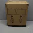 Hamucd Coastal Glass Table Lamps Set of 2, 3-Way Dimmable Touch Control Nautical Lamp with USB A+C Ports,Bedside Lamps Beach Decor, Modern Nightstand Lamps with 2 LED Bulbs for Bedroom Living Room