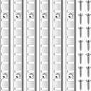 6 Pcs 36 Inch Shelf Pilaster Metal Mortise Mount Pilaster Strip Adjustable Shelf Standards for Wall Shelving System Closet Organization Storage, Silver (Silver)