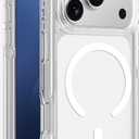 AMAZINGthing for iPhone 17 Pro Max [Omni Case], Designed for MagSafe Accessories, 10FT Drop Proof, Magnetic Phone Cover with Bumper Protection, Anti Yellowing, Transparent, Clear