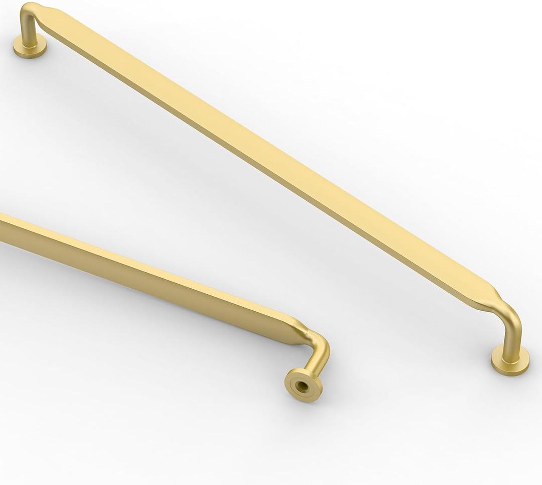Asidrama 6 Pack 12.6 Inch(320mm) Brushed Gold Kitchen Cabinet Handles, Cabinet Pulls Kitchen Cabinet Hardware for Cupboard Drawer Pulls