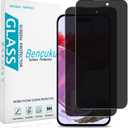2 Pack Privacy Screen Protector for iPhone 14 Pro Max 6.7 Inch Anti Spy Tempered Glass, Anti Scratch, Bubble Free (Black)