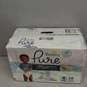 Pampers Pure Baby Diapers, Size 4 (22-37 lbs), 108, Up to 100% Leakproof, Premium Hypoallergenic Soft Diapers