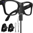 Charging Adapter for RayBan Meta Smart Glasses, USB C Charger Compatible with Meta Gen 1/2 Wayfarer Skyler Headliner Oakley Meta HSTN, Portable Charger with LED Indicator Overcharge Protection, 2Pack