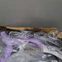 3 Wheel Walkers for Seniors, Lightweight Rollator Walkers Foldable for Elderly with Cane Hold and Cup Hold, Height Adjustable Aluminum Three Wheel Rolling Walker Mobility Aid, Purple