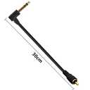 2 x Halokny RCA to 1/4 Adapter Cable, 6.35mm 1/4 inch TRS Stereo Jack Male to RCA Male Plug Adapter Cable 30cm/12inch (RCA M)