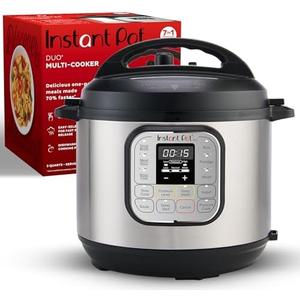 Instant Pot Duo 7-in-1 Mini Electric Pressure Cooker, Slow Rice Cooker, Steamer, Saut, Yogurt Maker, Warmer & Sterilizer, Includes Free App with over 1900 Recipes, Stainless Steel, 3 Quart 