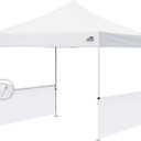 Eurmax USA Instant SunWall for 10x10 Pop up Canopy with Strap, Canopy Half Walls,for Outdoor Instant Canopies, 2 Packs Half Sidewall Only(White)