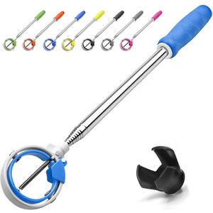Golf Ball Retriever, Golf Ball Retrievers Telescopic for Water with Spring Release-Ready Head, Balls Retriever Tool Golf with Locking Clip, Grabber Tool, Golf Accessories Golf Gift for Men (6ft, blue)