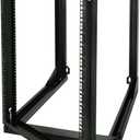 Tecmojo 15U Wall Mount Server Rack, Open Frame Network Rack for 19" Computer/AV/Data/IT/Media Equipment, 24" Depth, 16" Apart Mounting Holes, Swing Gate, Square and Tapped Holes