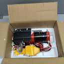 RUGCEL WINCH 2000lb,for ATV, with Steel Cable,ATV Winch with Wired Manual Remote Control Switch,with Mounting Plate,with Roller Fairlead&Hook