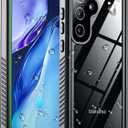 Temdan Designed for Samsung Galaxy S25 Plus Case Waterproof, Built-in Lens & Screen Protector Military Shockproof Dropproof IP68 Underwater Full Body Phone Case for Galaxy S25 Plus 6.7"-Green (2025) (Green/Clear)