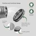 Vent Systems 6" Galvanized Steel End Cap. 6 Inch Duct Fitting Diameter. Ducting End Cup. Sewer End Cup. Steel Plug with Rubber Gasket. Dryer Duct Plug