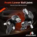 K90347 K90346 Lower Ball Joint Front Sets Suspension Repalcement Parts,Fit for 2002-2006 Toyota Camry /2001-2007 Highlander / 2004-2010 Sienna/2004-2008 Solara/Lexus ES300 ES330 RX330 RX350 RX400h