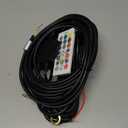 Sando Tech RGB Bluetooth Control Box 4Pin Connecter 2Plugs Wire Set, Remote, Fit for Whip Light/Rock Light/LED Strips/Underglow Lights