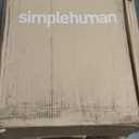 simplehuman 45 Liter / 12 Gallon Semi-Round Automatic Sensor Trash Can, Brushed Stainless Steel