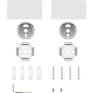 NearMoon Towel Bar Replace Parts - 5 Screws +5 Anchors + 2 Base Plate +Hexagonal Wrench for Wall Mount Towel Holder Replacement