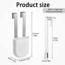 2 x 2Pcs Toilet Tank Cleaning Tablet Holder, Hanging Toilet Bowl Tablet Holders, Bathroom Accessories for Inside Tank