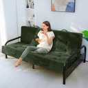 MAXYOYO Foldable Mattress, 8-Inch Tufted Futon Mattress with Handles, Full