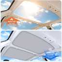 2026 Upgrade Sunshade Roof For Tesla Model 3 Highland 2022-2026 [No-Gap/Sag-Free] Heat Insulation Glass Roof Sunshade Sunroof for Tesla Model 3 Accessories 2026 2025 2024 202 2022 Beige