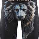 Arjen Kroos Men's Compression Shorts Athletic Workout Running Performance Underwear Long Boxer Briefs, L