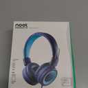 Noot Kids Headphones - noot products K11 Foldable Stereo Tangle-Free 3.5mm Jack Wired Cord On-Ear Headset for Children/Teens/Boys/Girls/Smartphones/School/Kindle/Airplane Travel/Plane/Tablet (Navy/Teal)