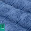 American Soft Linen Luxury 6 Piece Towel Set, 2 Bath Towels 2 Hand Towel 2 Washcloths, 600 GSM 100% Cotton Turkish Towels for Bathroom, Electric Blue Towel Sets