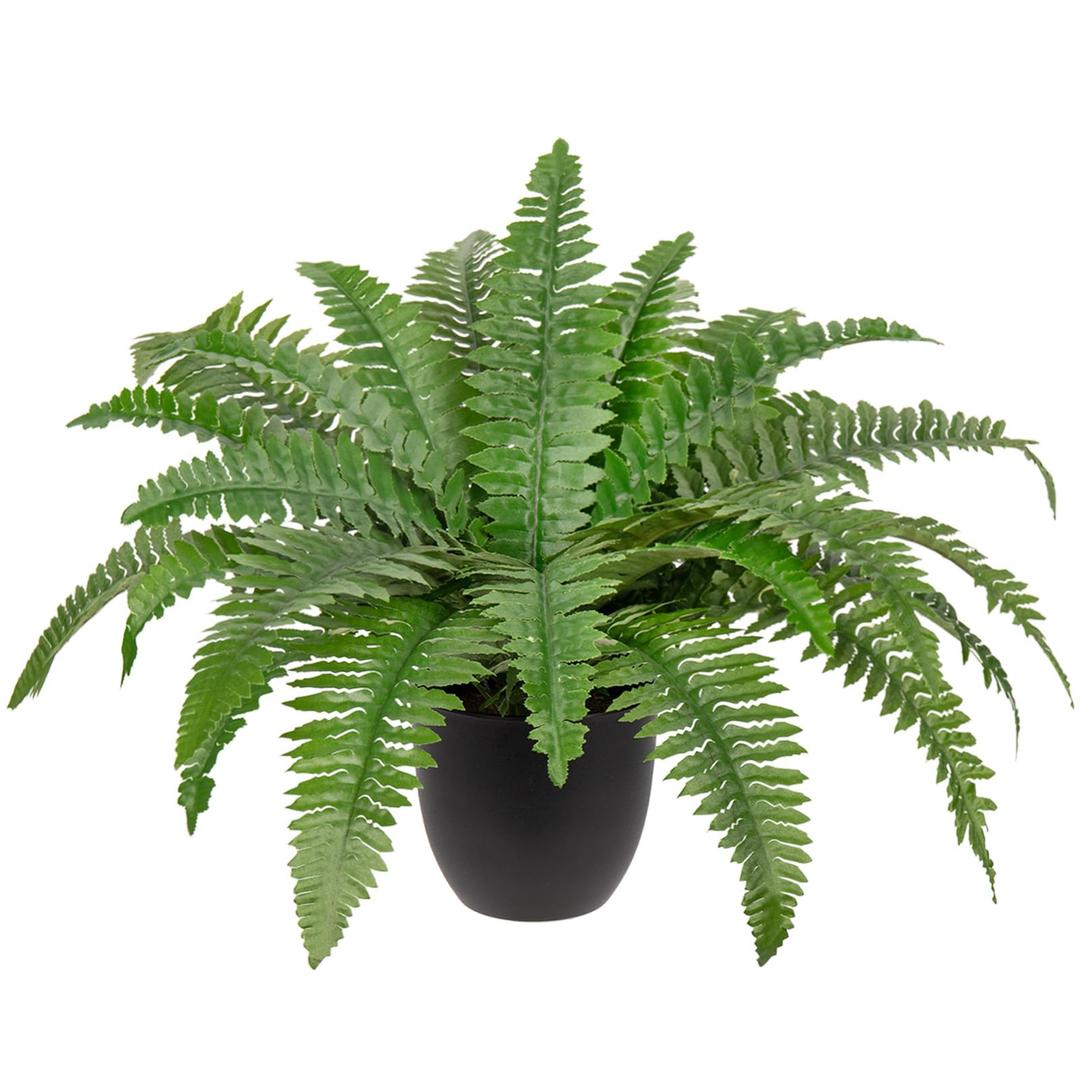 Hollyone Large Fake Hanging Ferns 49 Leaves Boston Ferns Artificial Plants Outdoor Indoor Potted Plant 23.6inch Faux Fern in Baskets Pot Artificial Hanging Fern Bush Plant for Patio Garden Porch Decor