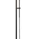 O'Bright Cedric Adjustable Pharmacy Floor Lamp - Industrial Design for Reading, Crafting, Work - 10W LED, Height 45-61 inches - Ideal for Living Room, Bedside, Office - Black