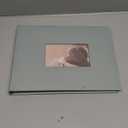 Premium Scrapbook Album with Window and Writing Space  60 Pages holds 200 Photos of Different Sizes  Wedding, Baby, Travel & Family Memories  11.4" x 8.6" - Powder Blue