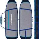 OCEANBROAD Surfboard Longboard Travel Bag Double for 2 Boards (7'0 x 24'' x 6'')