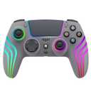 JYELUK Wireless Controller for PS5 with RGB Lighting, Compatible with PS5 Controller/Windows PC,/Android/iOS (gray)