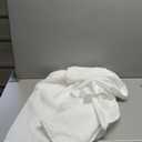 Oval Tablecloth 60 x 84 inch for 6-8 Seats Washable Dining Table Cloths Polyester Fabric White