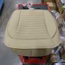 Big Ant Car Seat Pads, Front Car Seat Cover Waterproof Car Seat Cushion with PU Leather Breathable Seat Protector Anti Sweat Stain & UV-Ray Four Season Use, Universal for Most Cars (2 Pack-Beige)