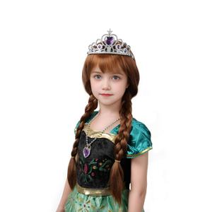Long Braided Wigs For Kids Brown Braided Wig Girls Halloween Costume Wigs For Kids