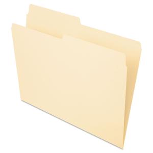 Pendaflex File Folders, Letter Size, Manila, 1/2 Cut, 100/BX (752 1/2), Letter