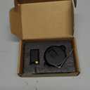 SAILANKA Brass Windproof Door Stoppers Heavy Duty Mechanical Floor Door Stop Height Adjustable Keep Door Open Door Catch Holder Wall Protect with Screws, Matte Black, 1 Pack