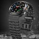Sport Silicone Bands Compatible for Samsung Galaxy Watch Ultra 47mm (2025/2024), Breathable Wristband Waterproof Replacement Soft Silicone Strap for Men Women