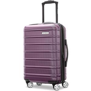 Samsonite Omni 2 International Carry-On Luggage with 360 Spinner Wheels - Scratch Resistant Hardshell - TSA, Airline-Approved - Expandable Polycarbonate Shell for Lightweight Travel - Purple