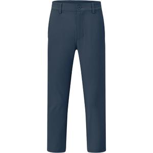 Boys Dress Pants School Uniform Golf Pants Kids Elastic Waist Chino Slacks with Pockets (M)