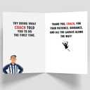 3 x Funny Coach Card Gift for Men, 5x7 inches