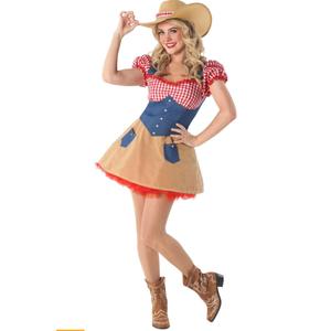 fun shack Cowgirl Costume for Women, Womens Cowgirl Costume, Halloween Costumes for Women, XL