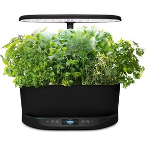 AeroGarden Bounty - Indoor Garden with LED Grow Light, WiFi and Alexa Compatible, Black